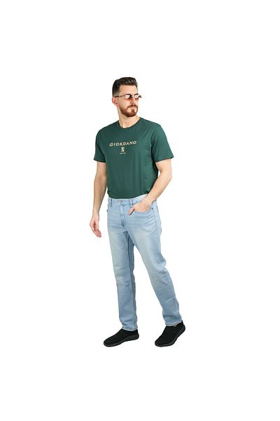 Giordano بنطلون جينز رجالي ضيق ومدبب