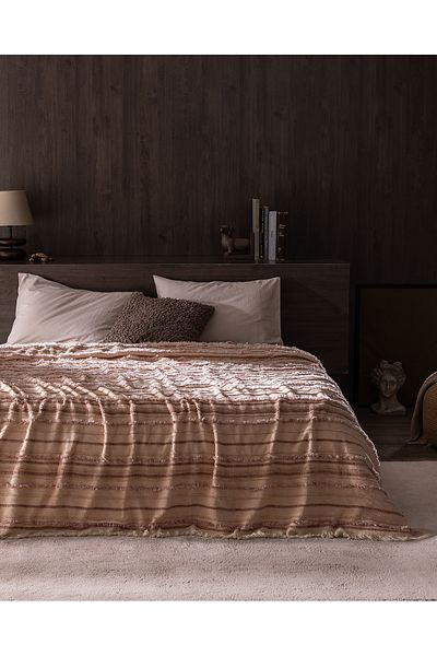 Madame Coco Montjalin Double Bedspread - Powder