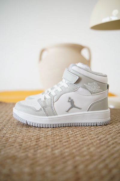 Daxtors Pantofi sport unisex pentru copii Haykat Velcro Basketball Long