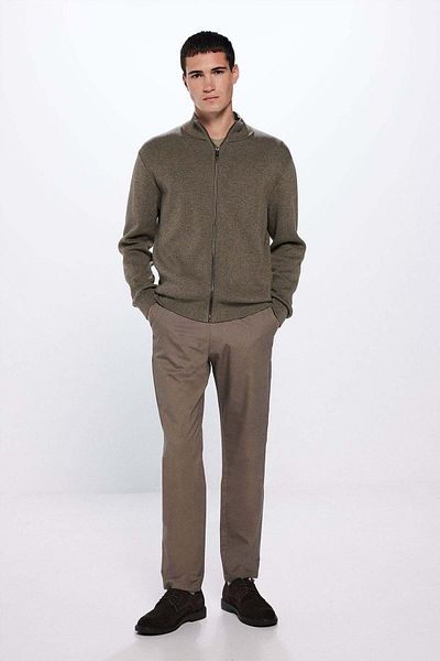 Springfield Slim Fit Micro-printed Chinos