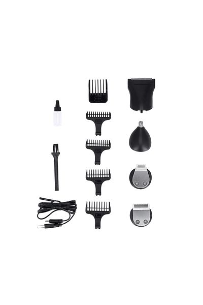 KRYPTON 10-IN-1 Grooming Set|5 Interchangeable Heads&Comb Attachments|Quick Charge Function-KNTR5292
