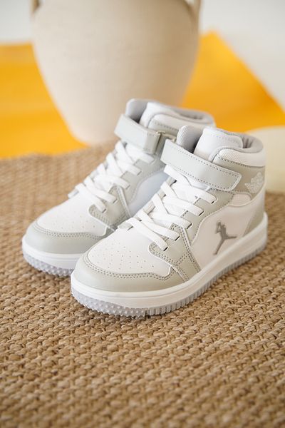 Daxtors Pantofi sport unisex pentru copii Haykat Velcro Basketball Long