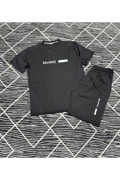 VERSCOVE Printed T-Shirt & Shorts, Side Pocket Drawcord Adjustable Sweat-Wicking Seasonal Set