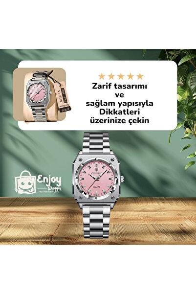 Enjoy Luxury Women's Wristwatch Hublot Model Stainless Steel Case Waterproof