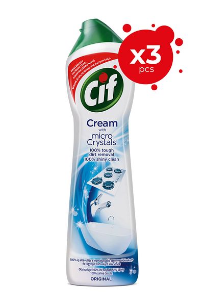 Cif CREAM UNIVERSAL SOLUTION 500ML ORIGINAL X 3
