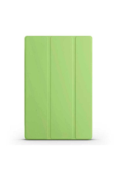 zore iPad 11Th Generation 2025 Zore Smart Cover 1-1 Case with Stand - Green