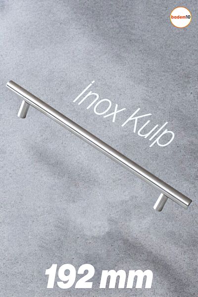 Badem10 Alteta 192 Mm - 19,2 Cm Mobilier Metal Inox Sertar Bucătărie Dulap Ușă Dulap Mâner Mâner