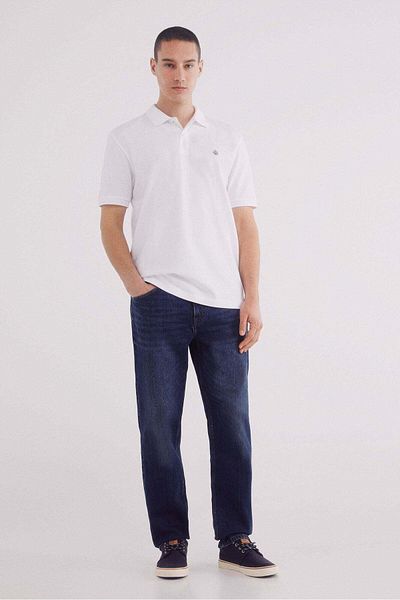 Springfield Essential Regular Fit Piqué Polo Shirt