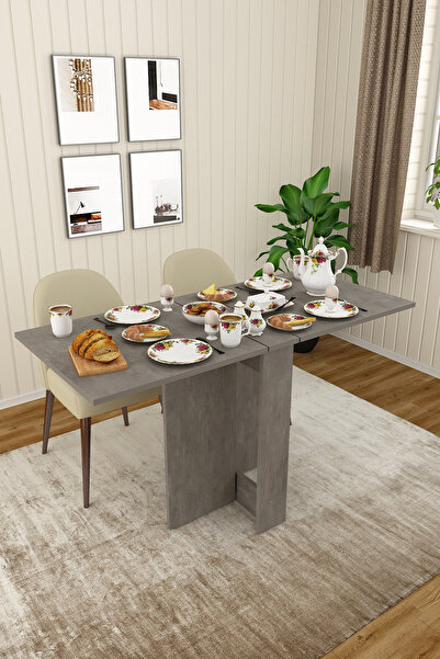 asratrend %100 MDFLAM Katlanır Mutfak Yemek Çalışma Masası KM-32