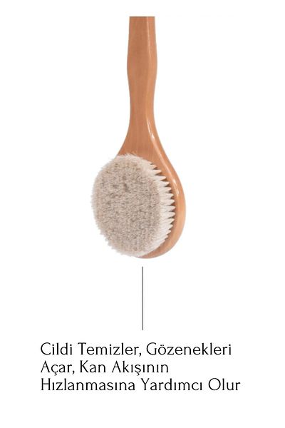 Dermokil Cellulite Removal Aid Set - Horsehair Handle Brush + Aloe Vera Gel Cream