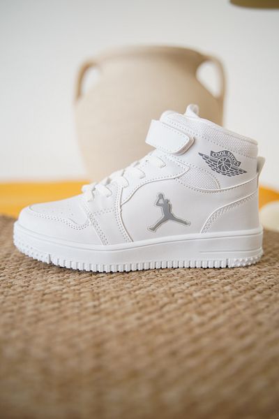 Daxtors Pantofi sport unisex pentru copii Haykat Velcro Basketball Long