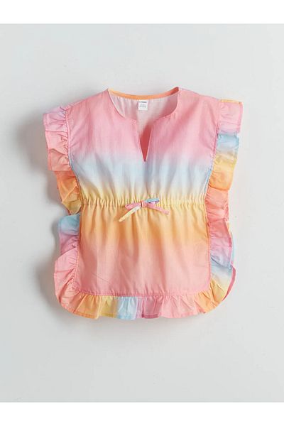 LC Waikiki Κοριτσίστικο μπικίνι LCW Kids Pink Color Block