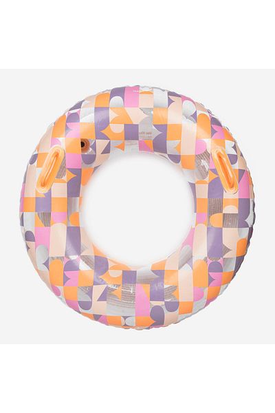 Decathlon Nabaiji Inflatable Swimming Ring - Large - 92 cm - Patterned/Transparent - Allpop