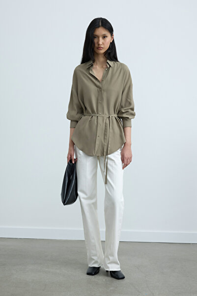 Suud Collection Khaki Alessa Shirt