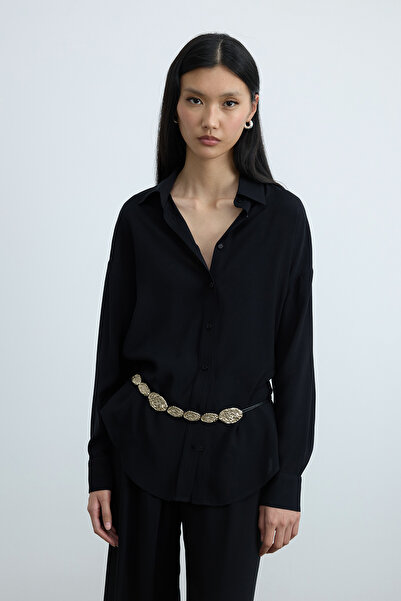 Suud Collection Black Alessa Shirt