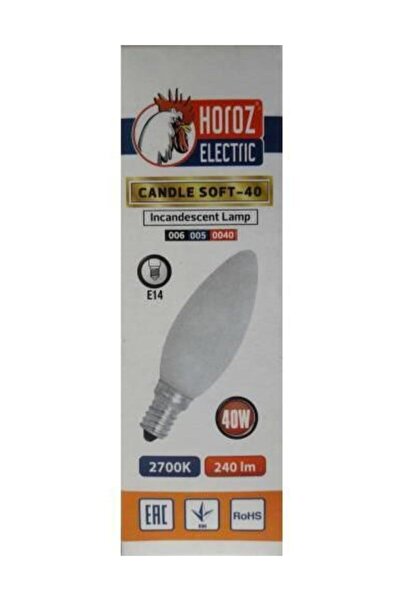 Horoz 40w E14  Buji Ampul Soft