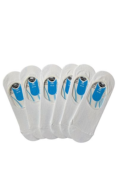 ENFAEL 12 pairs of white men's economic ballet socks
