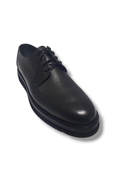 Cakgo Coşkun 1857-25 حذاء رجالي كاجوال من الجلد الطبيعي بطباعة منقط إيفا