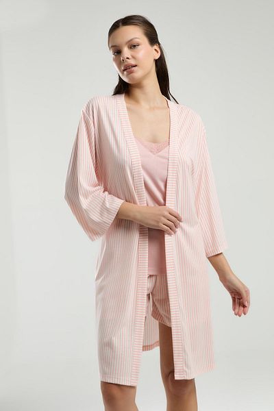 Pierre Cardin Women's 3 Piece Set, Dressing Gown, Undershirt and Shorts Set