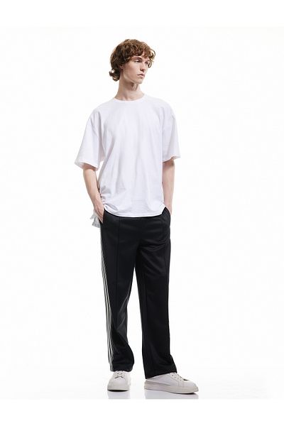 Koton Striped Detailed Pocketed Elastic Waist Loose Fit Sweatpants