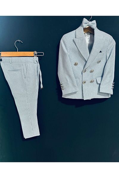 Zelhankids Boy's Striped Suit (3 Pieces)