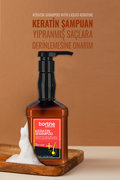 Borthe شامبو إصلاح الكيراتين 650 مل