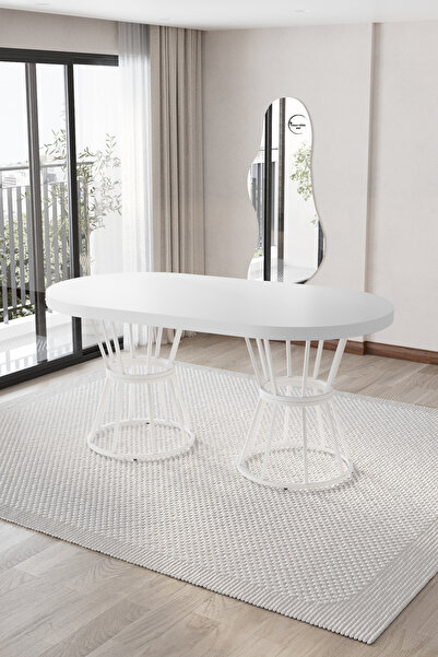 BY ORHAN GÜZEL ZÜMRÜT MUTFAK MASASI YEMEK MASASI 80*140 4 -6 KİŞİLİK MUTFAK M...