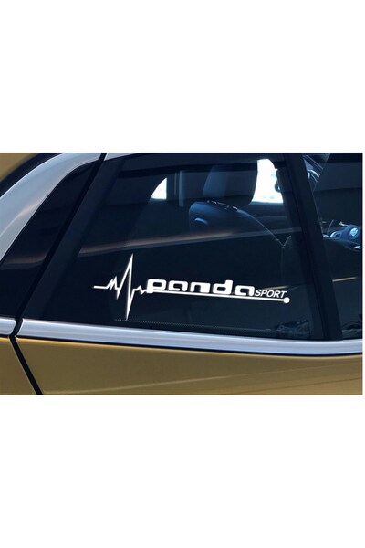 Redline Grafik ملصق رياضي باندا أبيض 2 قطعة