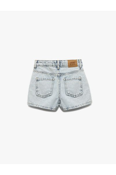 Koton Fusta scurtă din denim cu buzunare cu nasturi din bumbac