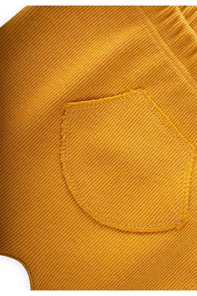 Cigit Pantaloni pentru bebelusi cu papuci 0-1 ani galben mustar