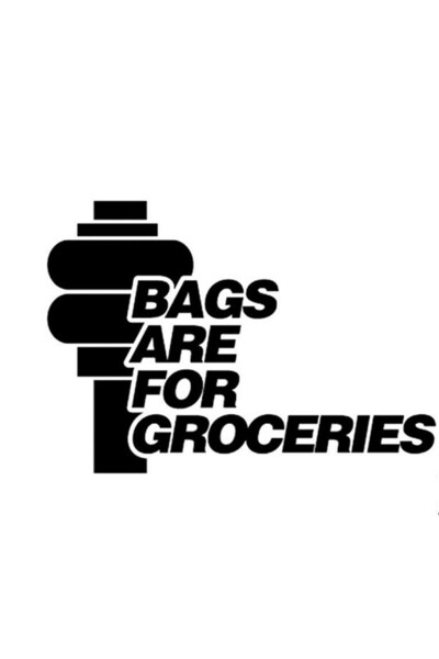 Redline Grafik الحقائب مصنوعة من أجل ملصق عمودي من Groceries