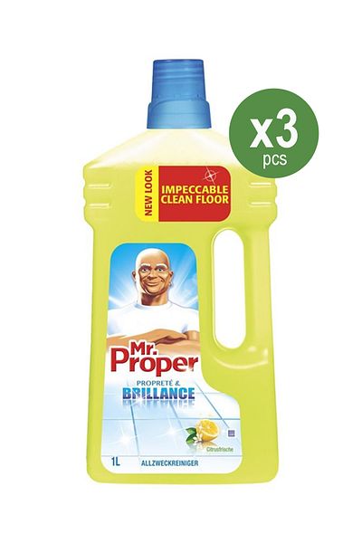 Mr Proper FLOOR SOLUTION 1L LEMON X 3