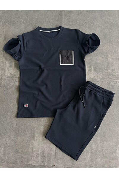 VERSCOVE Pocket Detailed Tshirt & Shorts Side Pocket Cord Adjustable Sweat Wicking Seasonal Suit