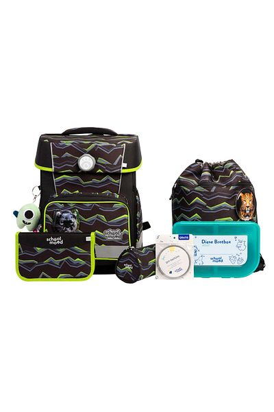 School Mood Set ghiozdan școlar Champion Pro, 7 piese