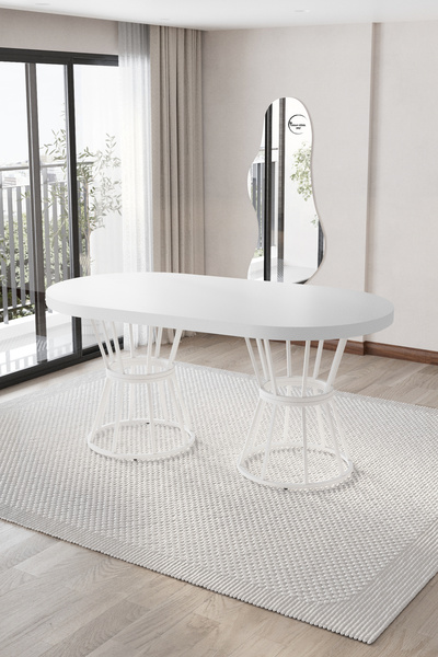 BY ORHAN GÜZEL ZÜMRÜT MUTFAK MASASI YEMEK MASASI 6-8 KİŞİLİK MUTFAK MASASI 90...