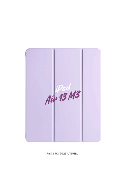 Fuchsia iPad Air 13 2025 M3 Çip Uyumlu Standlı Katlanabilir Fuchsia Smart Cover Tablet Kılıfı