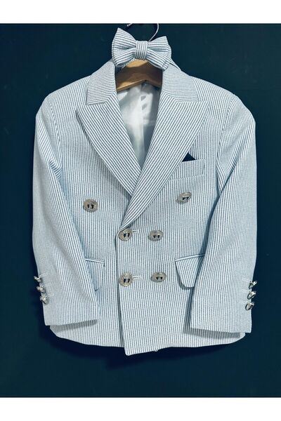 Zelhankids Boy's Striped Suit (3 Pieces)