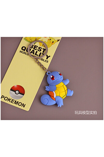 Choice3 8 Pokemon PVC Pikachu Charmander Jigglypuff Squirtle Keychain Cute Gengar Keyring Keychain Bag Car .