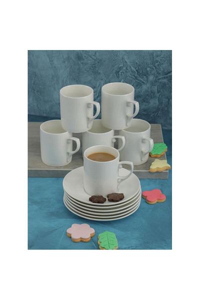 Cooker Ckr3301 Porcelain 6 Cup Team Set 12 Pieces