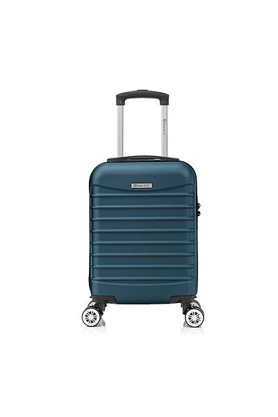 Quasar & Co. Troler Cabina ®,line,40x30x20cm,fermoar Antifurt,cifru,4 Roti 360°,abs,albastru Petrol
