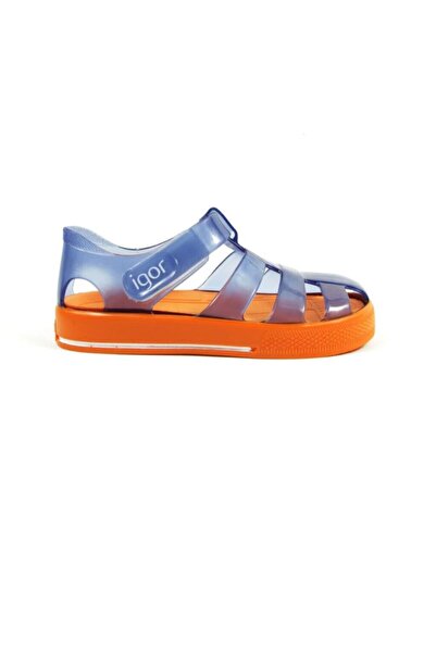 IGOR S10270-016 Star Bicolor Kids Blue Orange Sandals