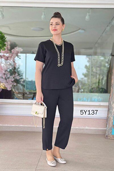 İnce Topuk V-Neck Modal Suit 5Y137