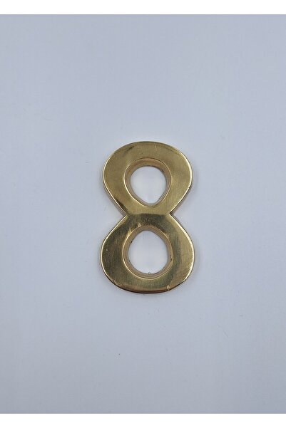 Kalender Döküm رقم نحاسي 6 سم رقم مسطح: 8