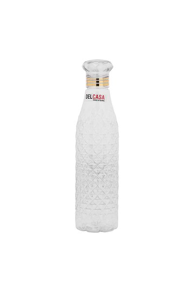 DELCASA Pet Bottle with Diamond Cap, 1000ml Water Bottle, DC2731