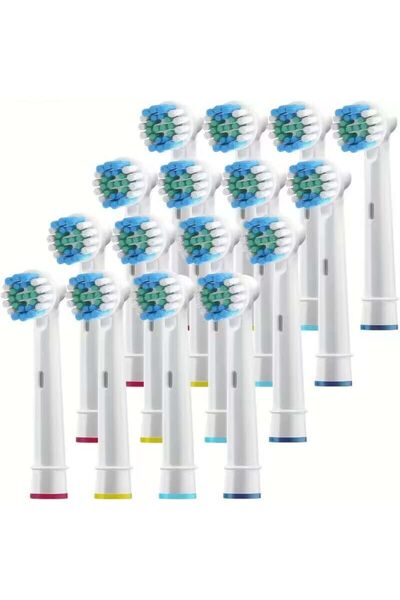 Choice 16 قطعة متوافقة مع رأس فرشاة الأسنان الكهربائية Oral B p2/4000/3757/d12/3766 رأس بديل من براون u