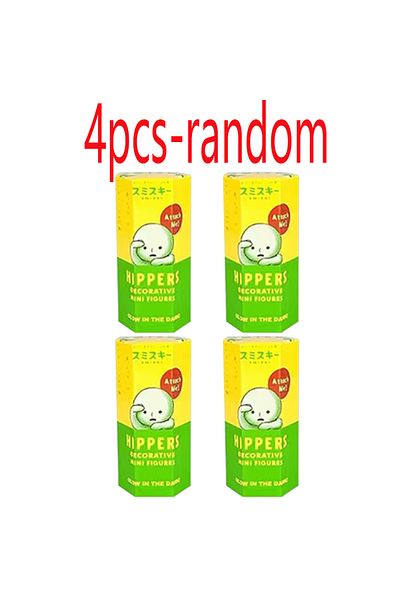 Takara Tomy Random 4pcs 8pcs Smiski Life Series Glow-in-the-dark Doll Blind Box Corner Decorative Tabletop Model