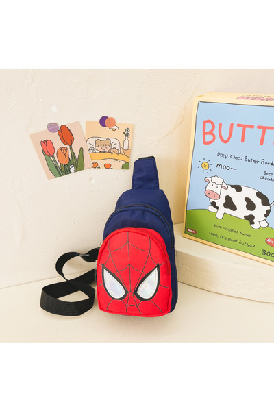 Miniso 2 New Children's Shoulder Backpack Spiderman Pattern Large Capacity Bag Casual Student Boys Girls Ba