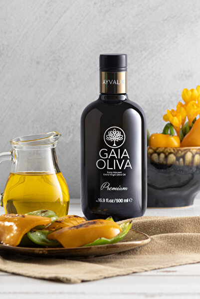 Gaia Oliva Yüksek Polifenollü Premium Ayvalık 500 ml Erken Hasat Natürel Sızma Zeytinyağı (Yeni Hasat)