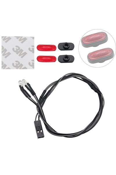AJRC Red 1 Pair Turn Signal 1/10 1/14 Rc Crawler Car For Traxxas Trx4 D90 D110 Rc4wd Scx10 90046 Tamiya 9