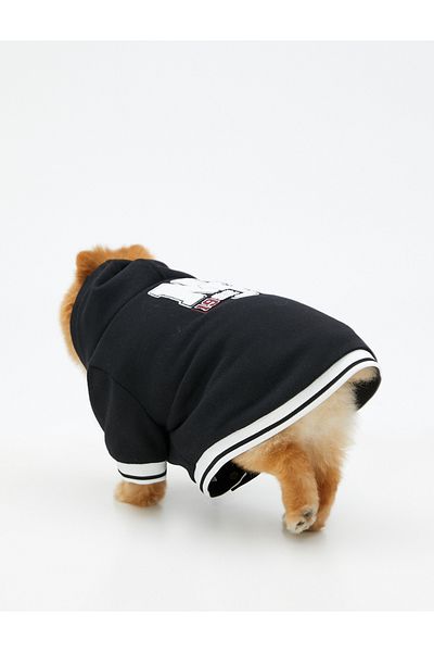 Koton Printed Dog Sweatshirt with Fleece Inside
